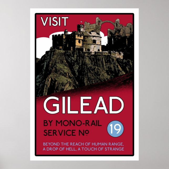 Poster Visite Gilead A Torre Escura (Frente)
