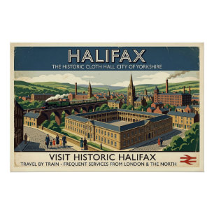 Póster Visite Halifax Histórico - Arte de Poster de Viage
