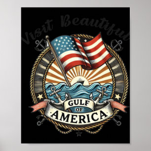 Poster Visite O Belo Golfo Da América