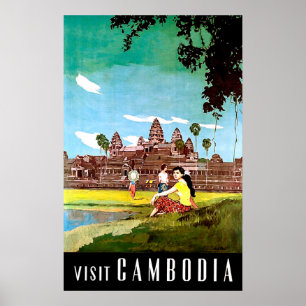 Poster Visite o Camboja
