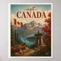 Visite o Canadá Viagem Vintage