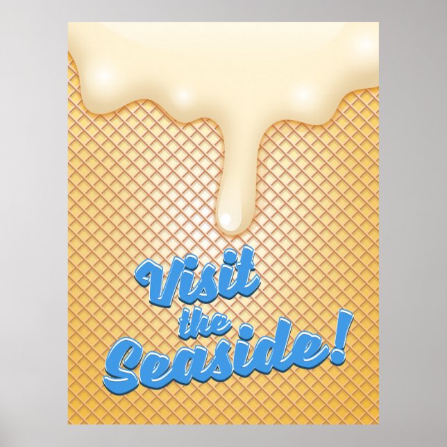 Poster Visite o litoral (Frente)