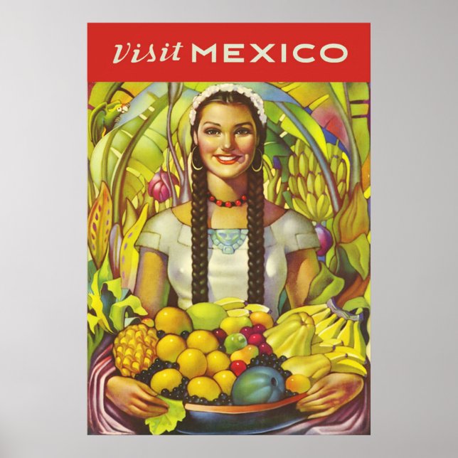 Póster Visite o México (Frente)