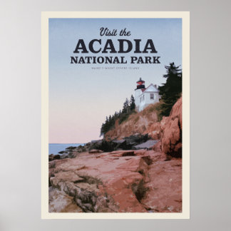 Poster Visite o Parque Nacional Acadia