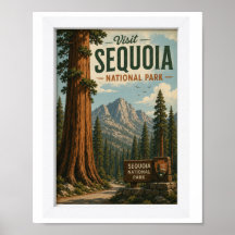 Visite o Parque Nacional Sequoia Viagem Vintage