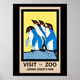 Poster Visite o Zoo, Londres, Regent's Park