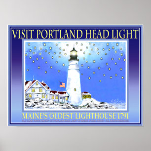 Póster Visite Portland Head Light 1791