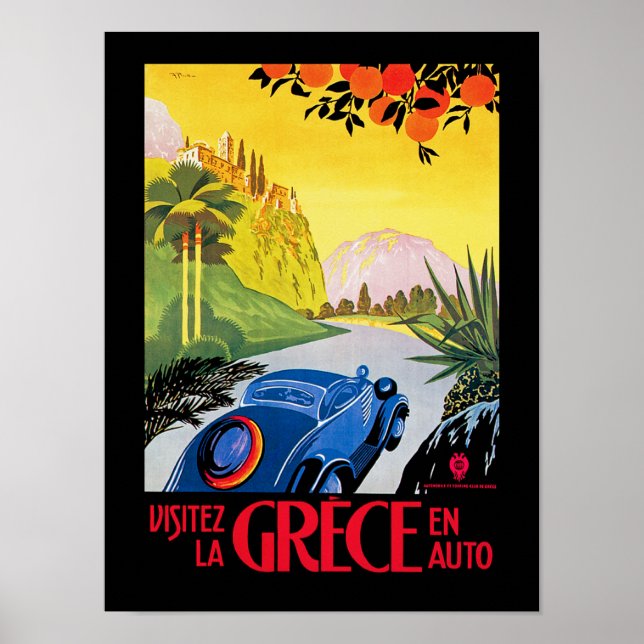 Poster Visitez La Grece (Frente)