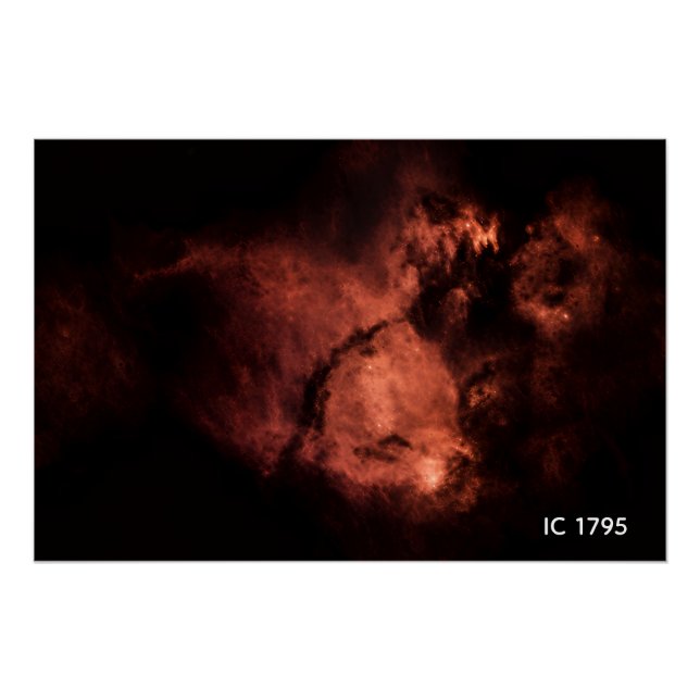 Póster Viskop nevel, Nebula IC 1795 (Frente)