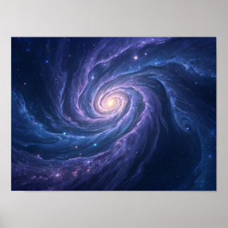 Poster Vislumbre do Cosmos: Uma Galáxia Espiral Invertida