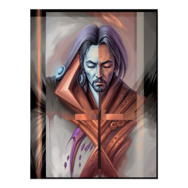 Póster Visões abstrato (Frente)