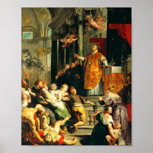 Poster Visões de Ignatius por Peter Paul Rubens