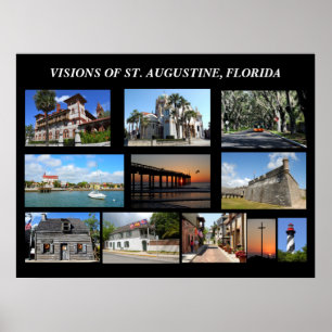Poster Visões de St. Augustine, Flórida
