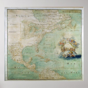 Póster Vista 1681 de America do Norte