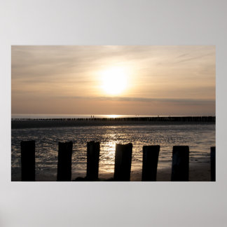 Poster Vista à beira-mar - saudações do mar