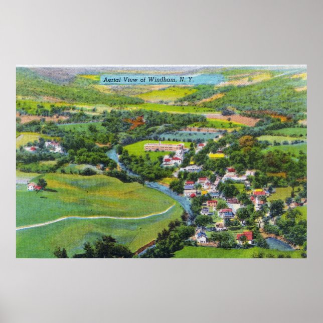 Poster Vista aérea da cidade 6 (Frente)