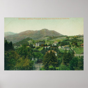 Póster Vista aérea da cidade, Mt Tamalpais