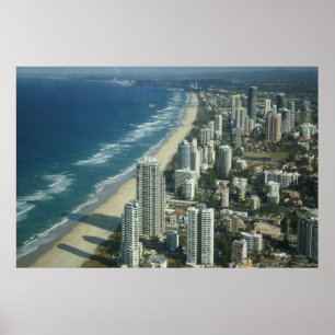 Póster Vista aérea da praia
