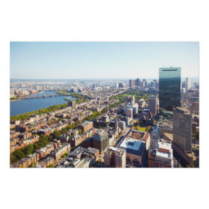 Póster Vista aérea de Boston