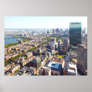 Póster Vista aérea de Boston