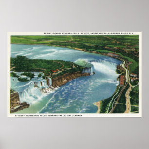 Poster Vista aérea de Niagara Falls inteiro 2