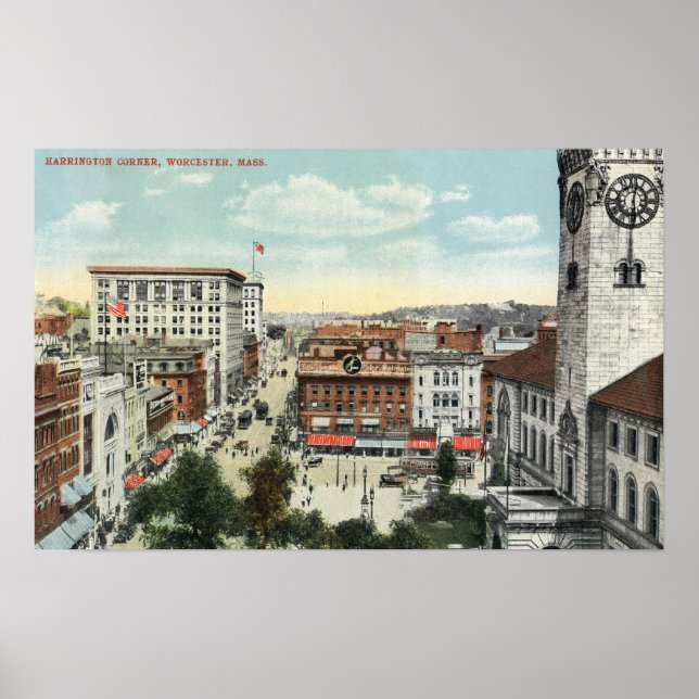 Póster Vista aérea do canto de Harrington (Frente)