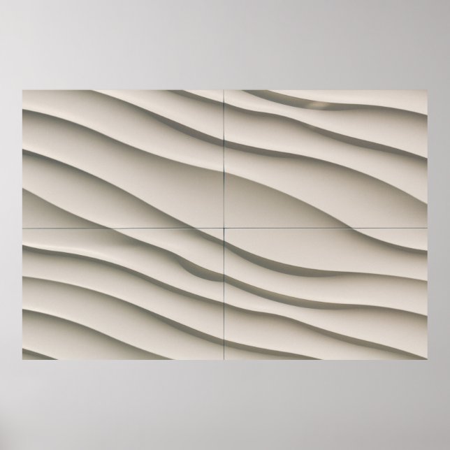 Poster Vista aérea do deserto (Frente)