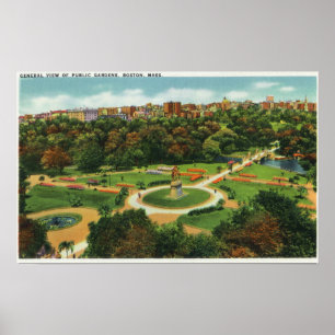 Póster Vista aérea dos jardins públicos # 2
