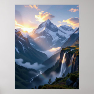 Poster Vista Alpina de tirar o fôlego