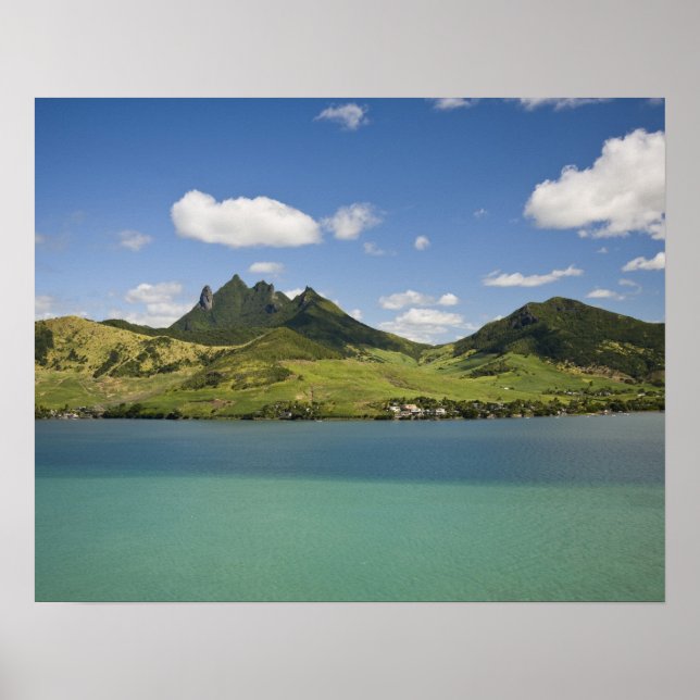 Poster Vista Arial da Montanha Lion, Sudeste (Frente)