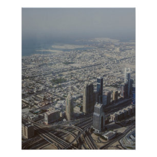 Póster Vista Burj Khalifa, Dubai