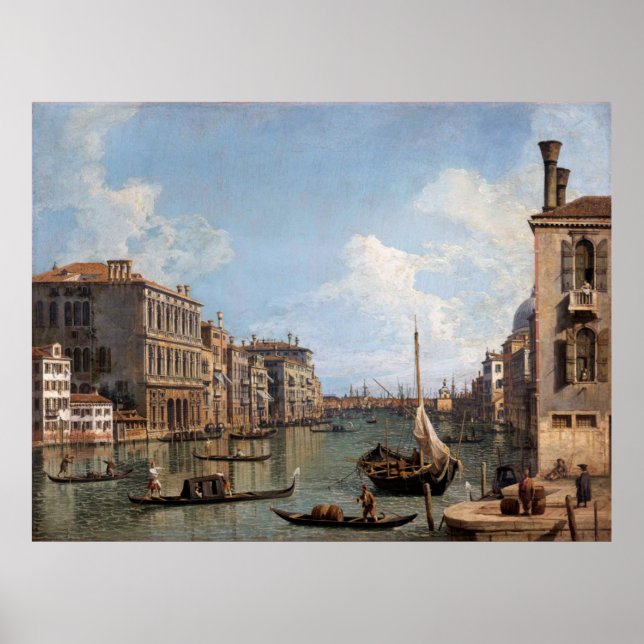 Poster Vista Canaletto do Grande Canal (Frente)