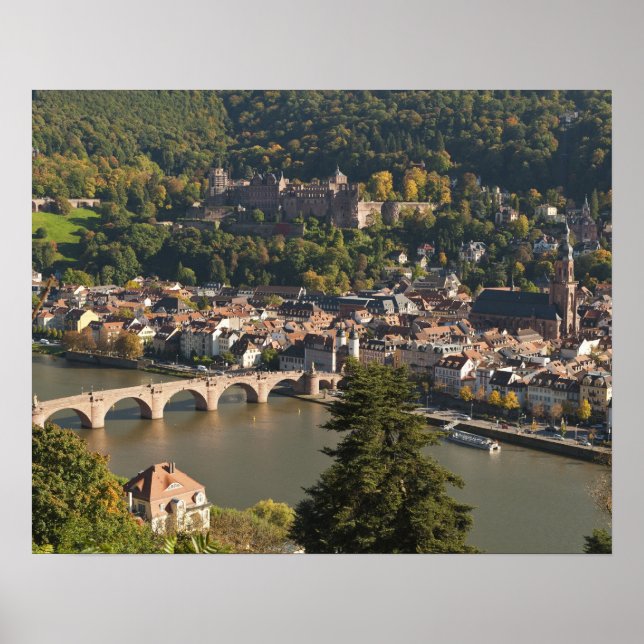 Póster Vista da Alte Brucke ou Ponte Velha (Frente)