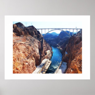 Póster Vista da barragem Hoover