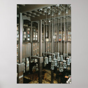 Póster Vista da biblioteca, construída 1897-99