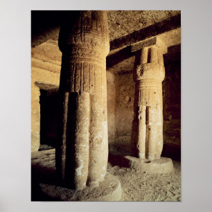 Póster Vista da capela do túmulo de Meryre, reino novo