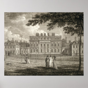 Póster Vista da casa de Buckingham, gravada por W.
