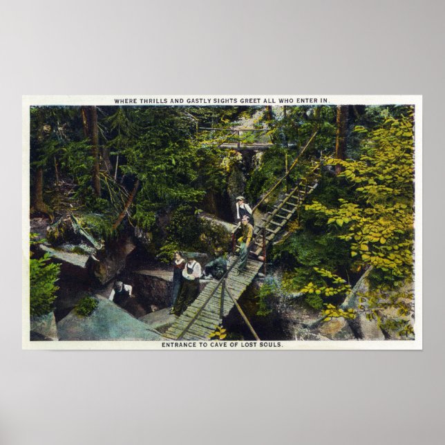 Póster Vista da Caverna de Entrada das Almas Perdidas (Frente)