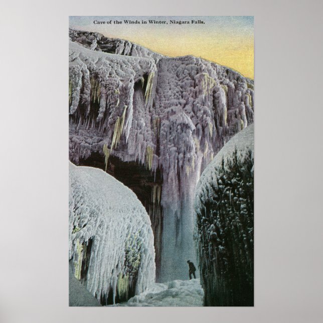 Poster Vista da Caverna dos Ventos no Inverno (Frente)