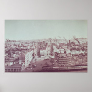 Póster Vista da cidade de Utica, Estados de Nova Iorque