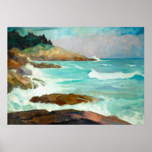 Poster Vista da Costa do Maine por Newell Convers Wyeth