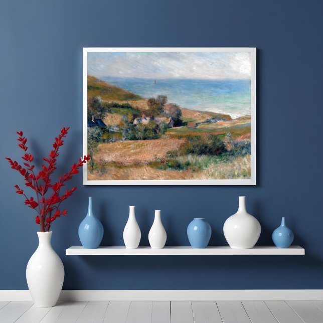 Poster Vista da costa perto de Wargemont, na Normandia (Criador carregado)