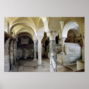 Póster Vista da cripta de St Paul, ANÚNCIO c.634
