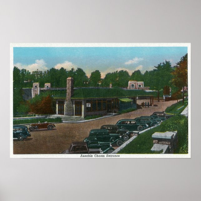 Poster Vista da entrada de abismo ausível (Frente)