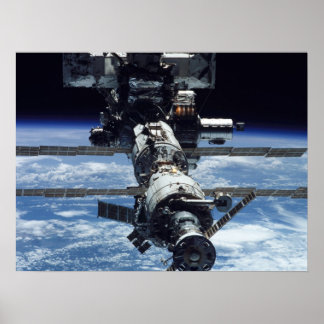 Póster Vista da Estação Espacial Internacional do Endeavo