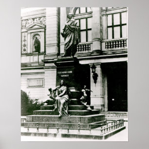 Póster Vista da estátua de Mendelssohn