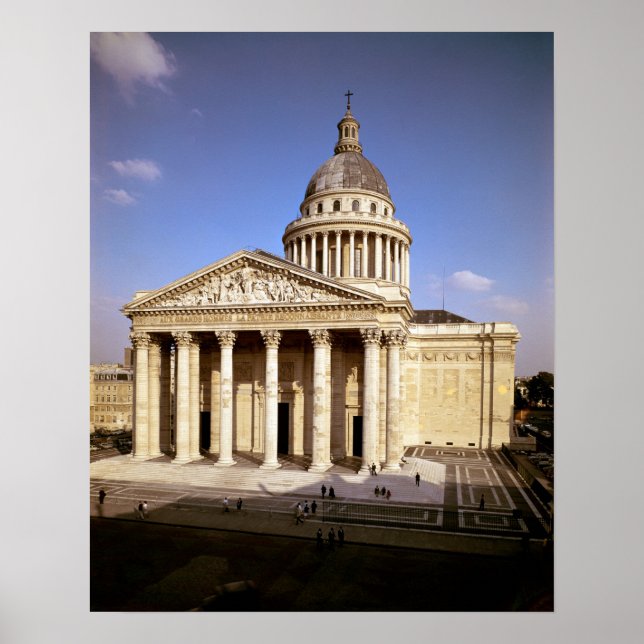 Póster Vista da fachada, construída 1757-90 (Frente)