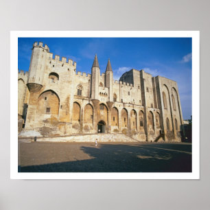 Póster Vista da fachada da entrada do palácio (foto)