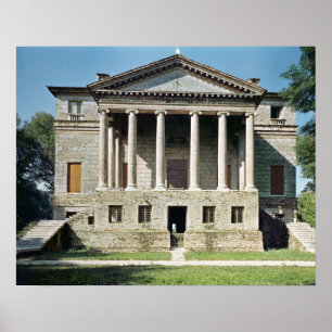 Póster Vista da fachada principal, construída em 1559-60