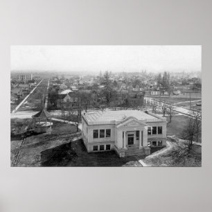 Póster Vista da fotografia de Medford, de Oregon e de
